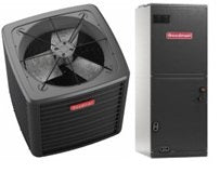 2 ton Single Stage 15.2 SEER Vertical Split Heat Pump - Goodman